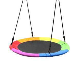 Columpio Redondo Multicolor Infantil Colgante Para Exterior