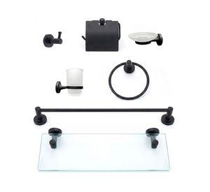 Set De Bano 7 Accesorios De Acero Inoxidable Toallero