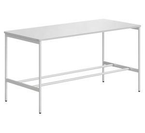 Mesa oficina cafetería Astro blanco/blanco 105x160x160 cm