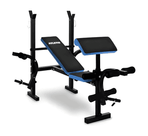 Press banca multifunción F4000 carga 100 kg azul #2