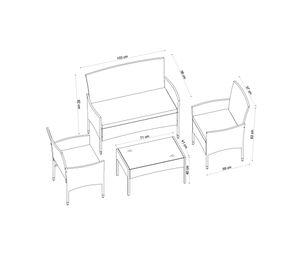 Set living 4 personas Falasarna
