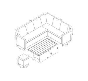 Set living 8 personas Agios Prokopios