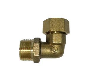 Codo De Bronce He 1/2  - Hi 1/2 , Media Pulgada, Cocina Baño