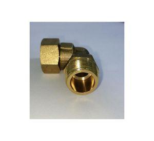 Codo De Bronce He 1/2  - Hi 1/2 , Media Pulgada, Cocina Baño