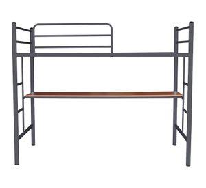 Cama Alta 1.5 Grafito Con Escritorio