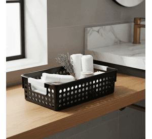 Caja Canasto Organizador Plastico Rectangular 35x26x8cm