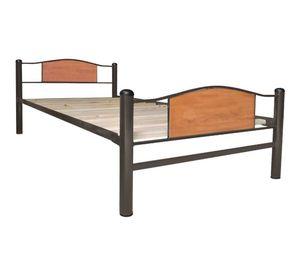 Cama Child Metálica 1.5 Plaza Castaño