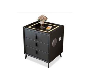 Velador con cargador inalambrico, LED y parlantes Chic Home