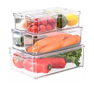 Organizador Refrigerador Cocina Set 7 Contenedores Con Tapa