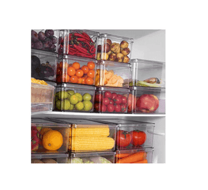 Organizador Refrigerador Cocina Set 7 Contenedores Con Tapa