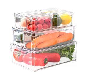 Organizador Refrigerador Cocina Set 7 Contenedores Con Tapa