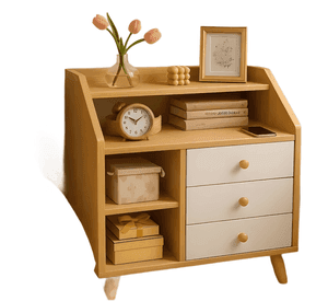 Velador dormitorio 4 niveles y 3 cajones 50x30x61cm #2
