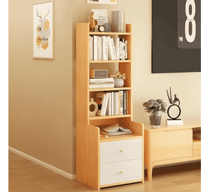 Mesita de noche de 5 capas con 2 cajones 128x30x40 #6