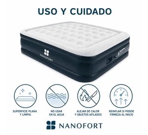 Colchon Cama Inflable Electrico Queen 2 plazas