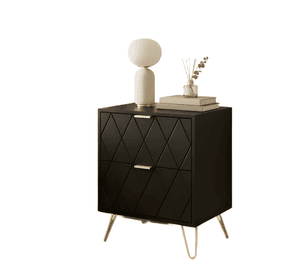 Velador con cajones diseño norteamericano 35x26x48cm