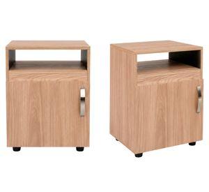 Combo 2 veladores Barilo fresno/wengue