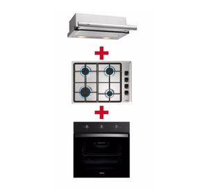 Kit Empotrable Horno Eléctrico HBB5360FBK + Encimera a Gas