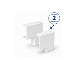 Pack 2un Curva Plana 90° 40x16mm Canaleta