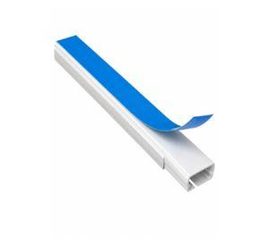 Pack 5 Canaleta Eléctrica Con Adhesivo Pvc 20x10x1000 Mm