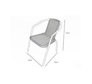 Silla Iny grafito