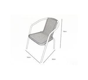 Silla Iny verde oscuro