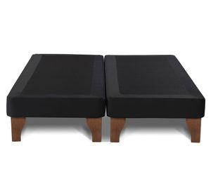 Base cama europea 2 plazas base dividida Zen negro