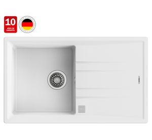 Lavaplatos Stone 50 1C1E TG blanco 20x86x51 cm