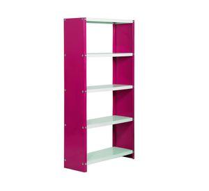 Estante Habitat Plus rosa/blanco 5 niveles