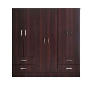 Clóset 6 puertas 4 cajones Maipo chocolate Cic