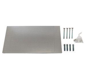 Panel perforado Panelclick 120x60 cm gris + 8 ganchos