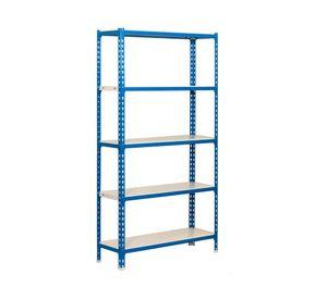 Estante sin tornillos Simonclick azul/blanco 5 niveles