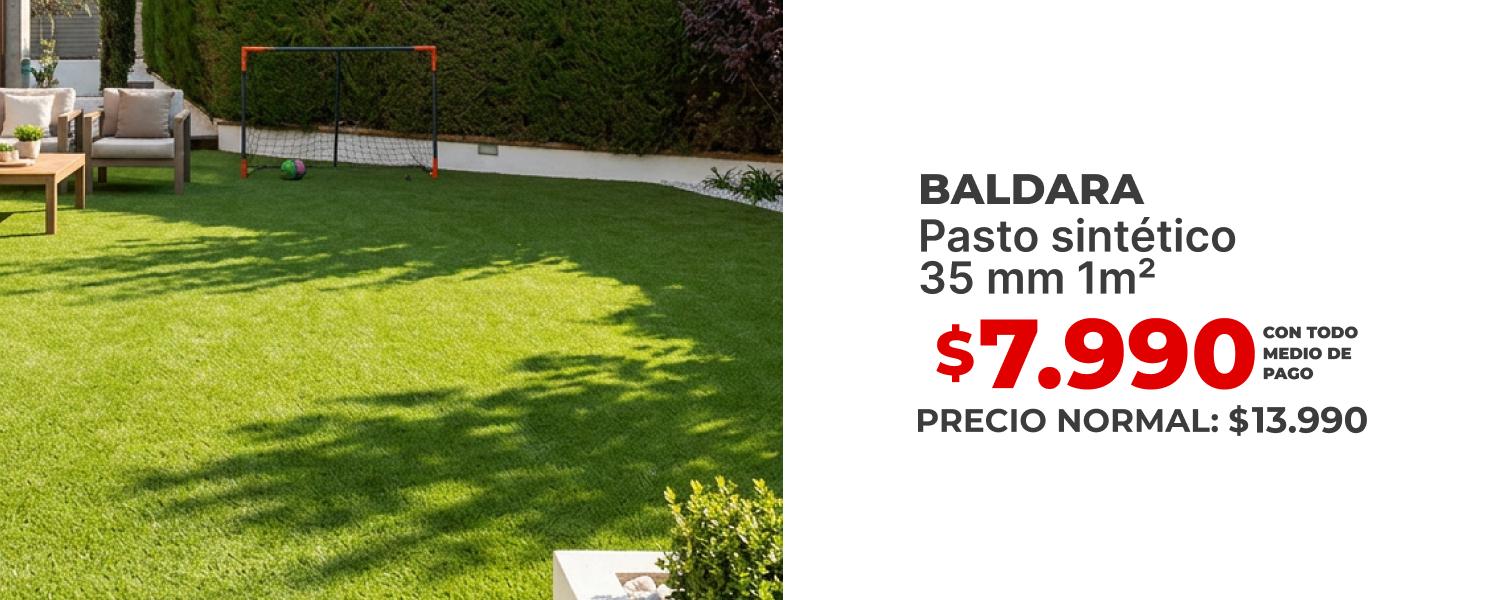 Pasto sintético 35 mm 1m2 Baldara