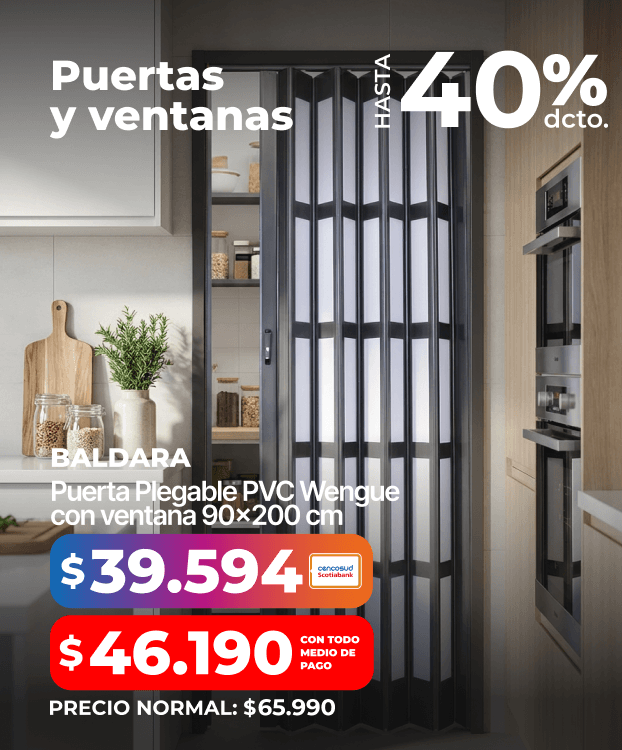 Puertas plegables de PVC