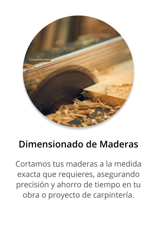 Dimensionado de Maderas