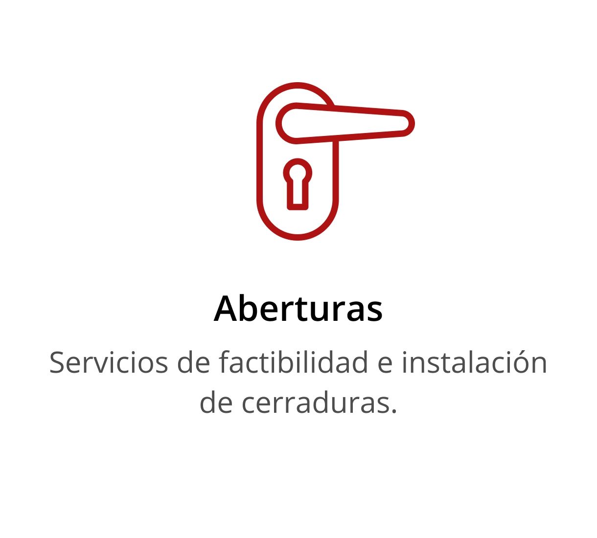 Servicios de Aperturas