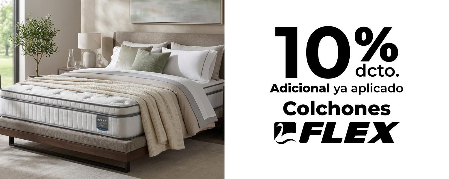 10% adicional en colchones Flex