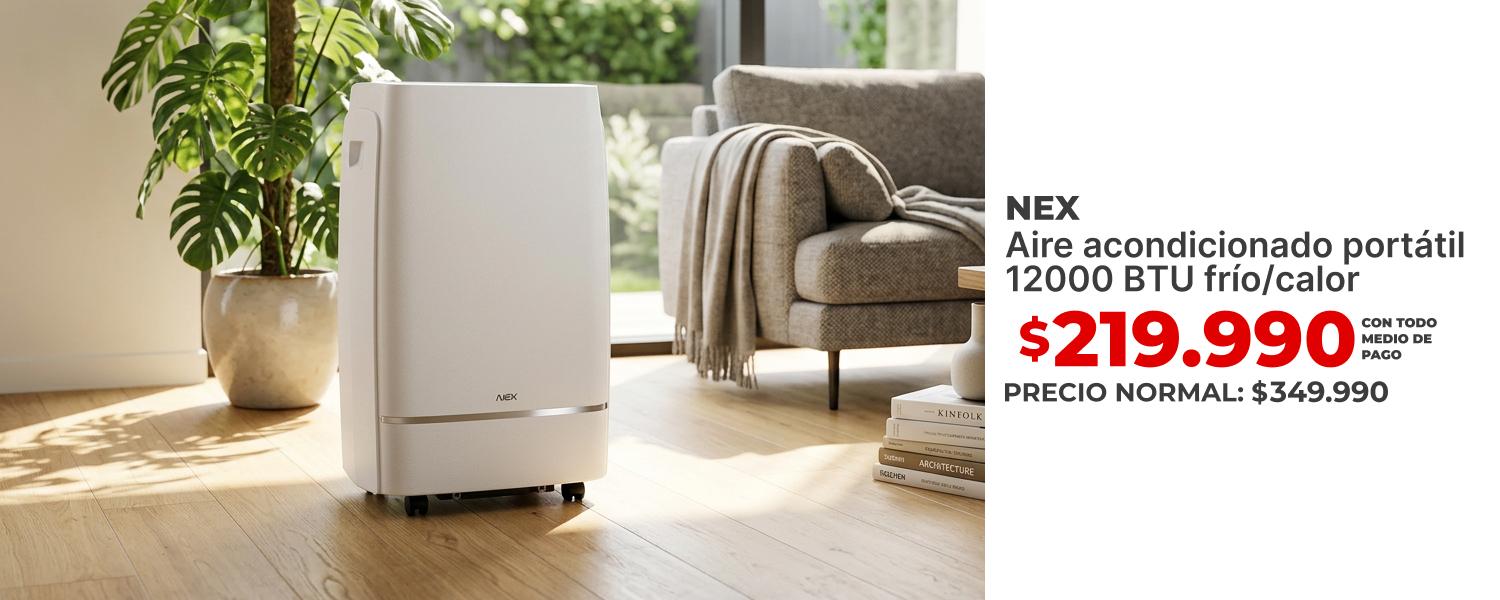 NEX AA PORT 12000BTU F/C 12188 Aire acondicionado