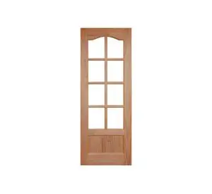 Puerta Pino Radiata Caburga 60x200 cm 8 Vidrios Moldupanel