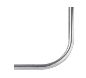 Barra cortina baño 80x80 cm angular cromada Metalhsa
