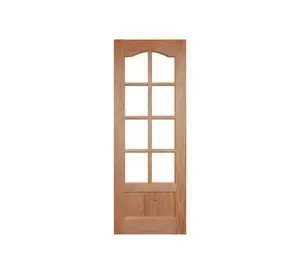 Puerta Pino Radiata Caburga 90x200 cm 8 Vidrios Moldupanel