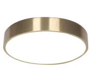 Plafón LED redondo dorado 30 cm