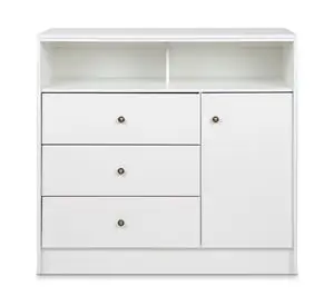 Cómoda 3 cajones 1 puerta Kids blanco