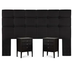 Respaldo King + velador Issey Rosen.