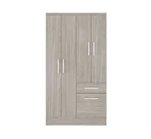 Clóset 4 puertas 1 cajón 1 zapatera crema 177x94x40 cm