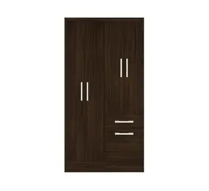 Clóset 4 puertas 1 cajón 1 zapatera tabaco 177x94x40 cm