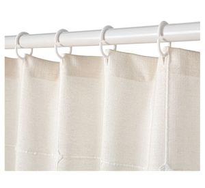 Cortina baño Cuadricula beige 180x180 cm