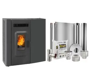 Estufa a pellets Slim 9000 9.4 kW negro