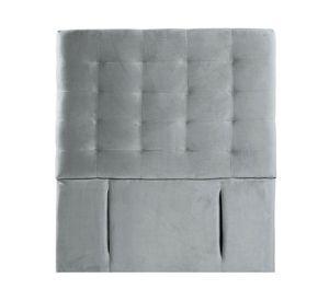 Respaldo 1 plaza Napoles tela gris Latam Home