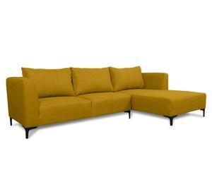 Seccional 3 cuerpos Suria chenille ambarino