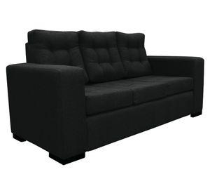 Sofá 3 cuerpos Antu chenille negro